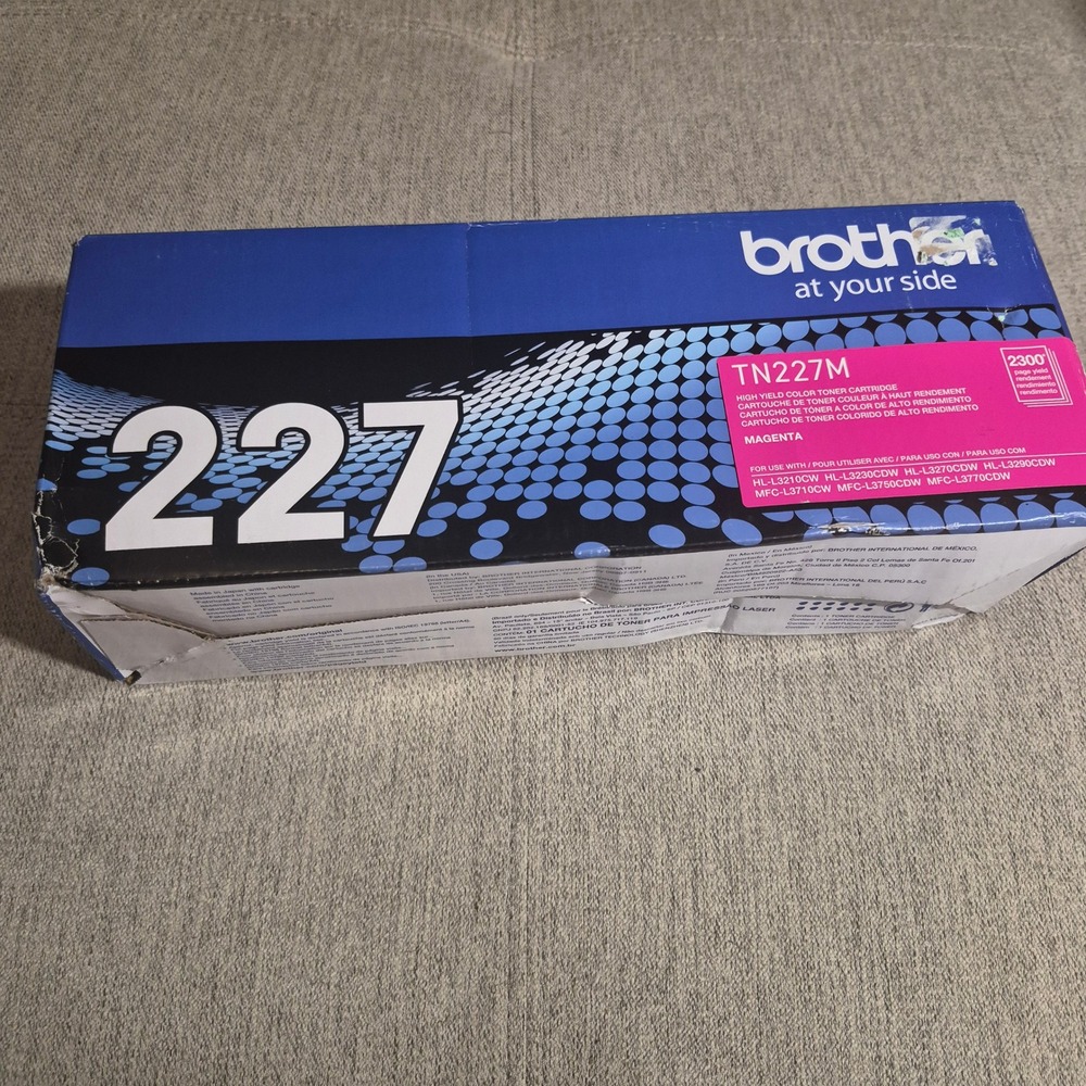 Brother TN227M High Yield Magenta Toner HL-L3270CDW MFC-L3770CDW Genuine